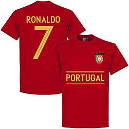 Portugal Ronaldo 7 Team Tee Red