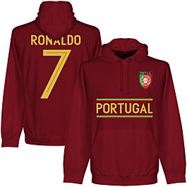 Portugal European Champions 2016 Ronaldo Hoodie Maroon 
