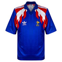 adidas France 1990-1991 Home Shirt S/S - USED Condition (Excellent) - Size  XL