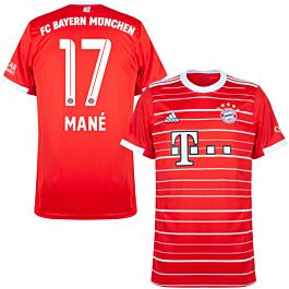 Interpretatief B olie gesponsord Bayern München Shirt Thuis 2022-2023 + Mané 17