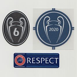 UEFA CHAMPIONS LEAGUE WINNER RESPECT and 10 TIMES TROPHY BADGES 2014-2015 