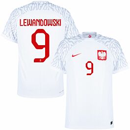 Nike Poland Dri-Fit ADV Match Home Lewandowski 9 Jersey 2022-2023 (Official  Printing)