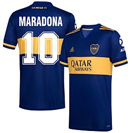 Boca Maradona 10 CABJ Crest Tee Navy 