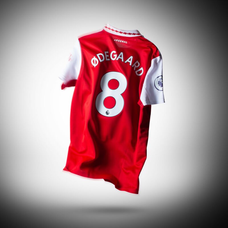 adidas Arsenal Home Ødegaard 8 Shirt incl. Premier League Patch 