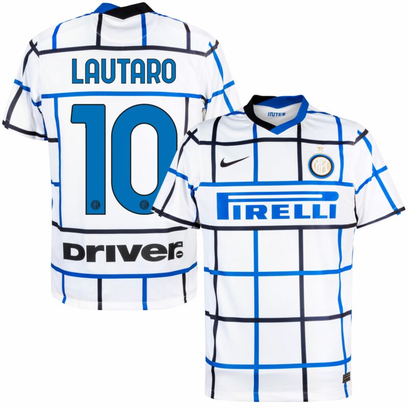 قميص سماوي Men 2020-2021 club Inter milan away 10 white Soccer Jerseys هكسان