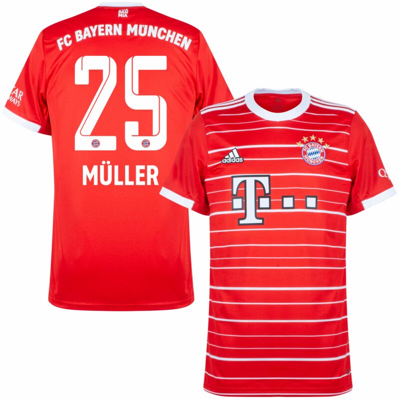 Verdikken versterking Zachtmoedigheid adidas Bayern Munich Home Müller 25 Jersey 2022-2023 (Official Printing)