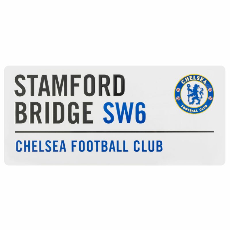 40cm x 18cm Stamford Bridge Official Metal Street Sign Chelsea F.C 