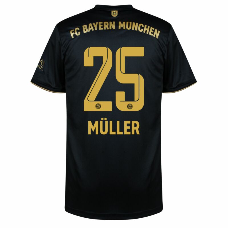 FC Bayern München orginal Flock Müller 25 Home 2021/22 Gr.164 XXXL 