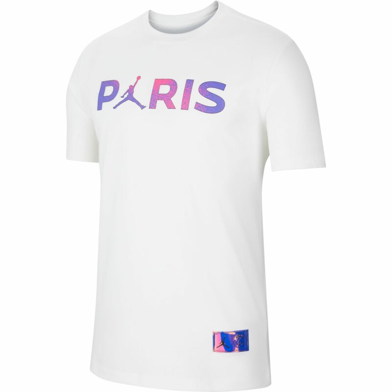 sin Desfiladero Investigación Nike T-shirt PSG x Jordan Wordmark - blanco 2020-2021