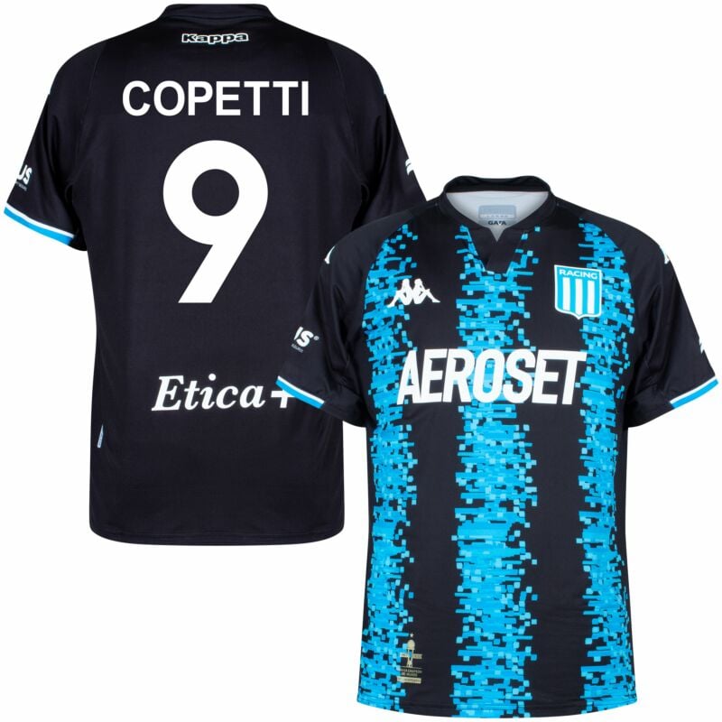 fecha Unión algo Kappa Camiseta Racing Club Copetti 9 Visitante 2022-2023 (Dorsal Estilo Fan)