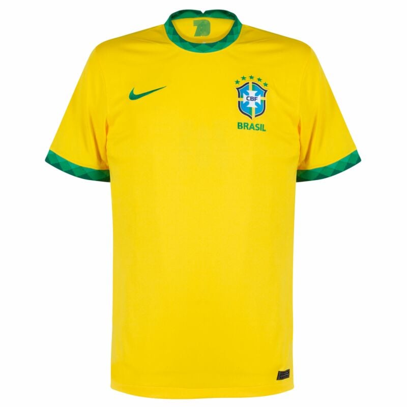 2020 2021 CBF Brazil Soccer Football Polo Jersey Shirt 