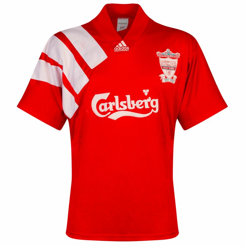 Usado Camiseta del adidas Liverpool 1992 Locale - Condición justa - Talla SG