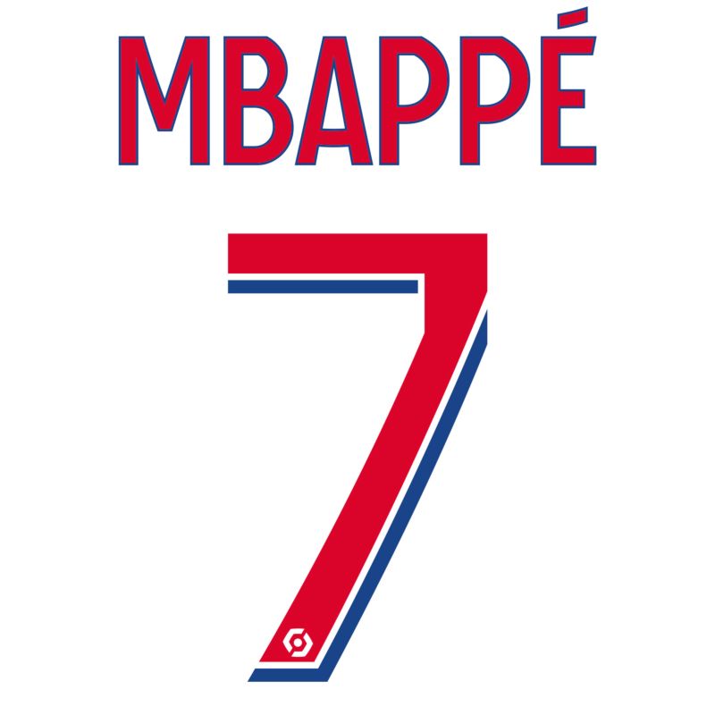 Flocage Officiel PSG Mbappé 7 Jr Ucl Away 2019/2020 