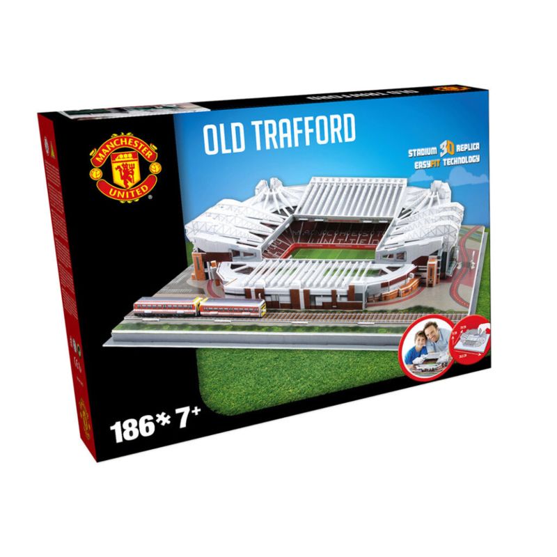 Official Manchester United Old Trafford Stadium 3D Model Puzzle Utd Present Gift 