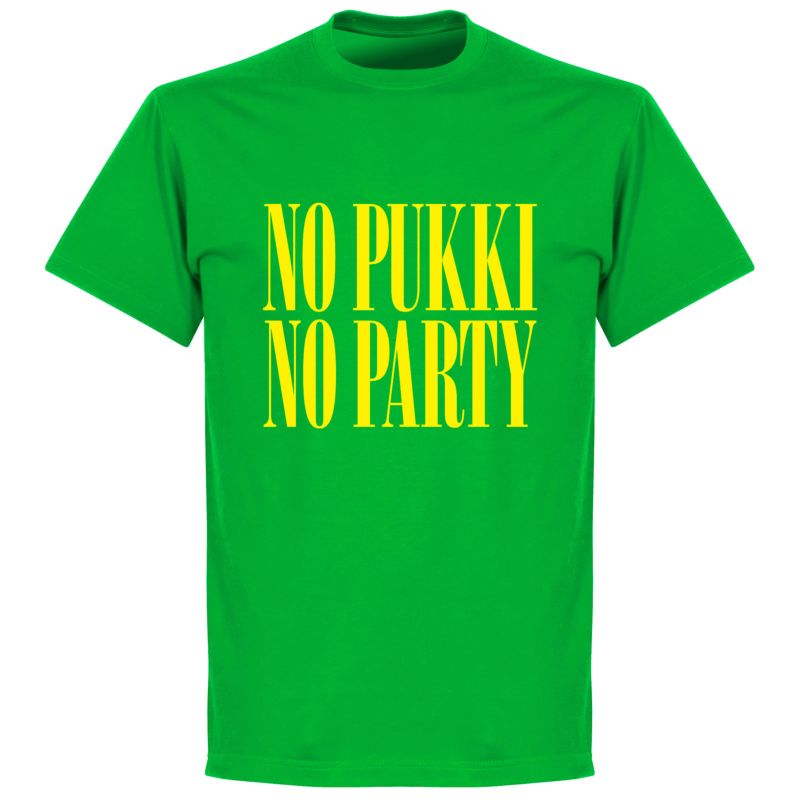 Advent And team On the verge No Pukki No Party T-shirt- Green