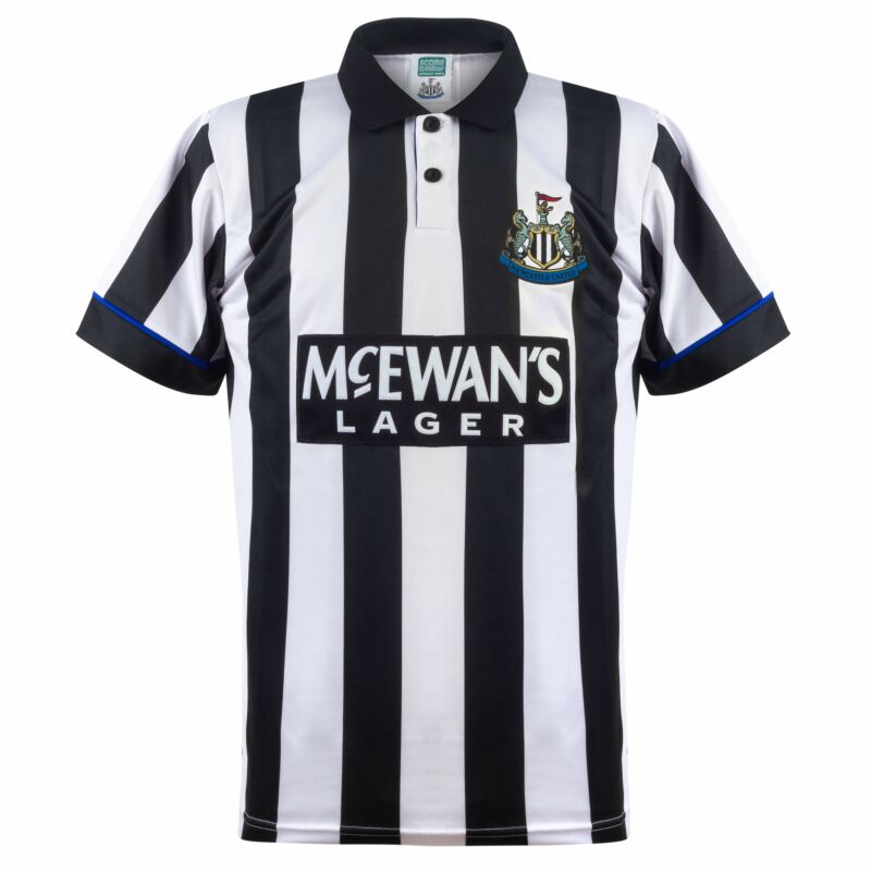 Size Medium BNWT Score Draw Newcastle United 1993/95 Home Football Shirt 