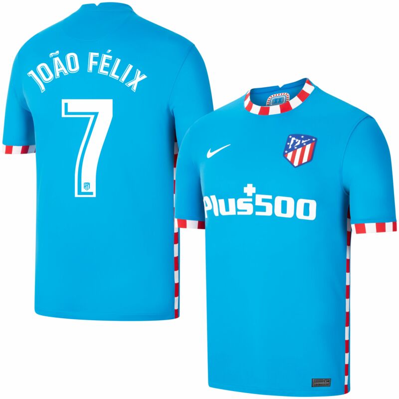 Of storm Sitcom candidate Nike Atletico Madrid 3rd João Félix 7 Jersey 2021-2022 (Official Printing)