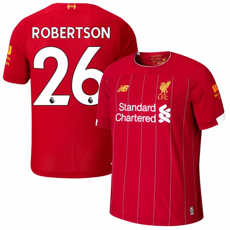 poco claro Marty Fielding Con fecha de Camiseta del Liverpool + Robertson 26 Local 2019 2020 (Dorsal Oficial  Premier League)