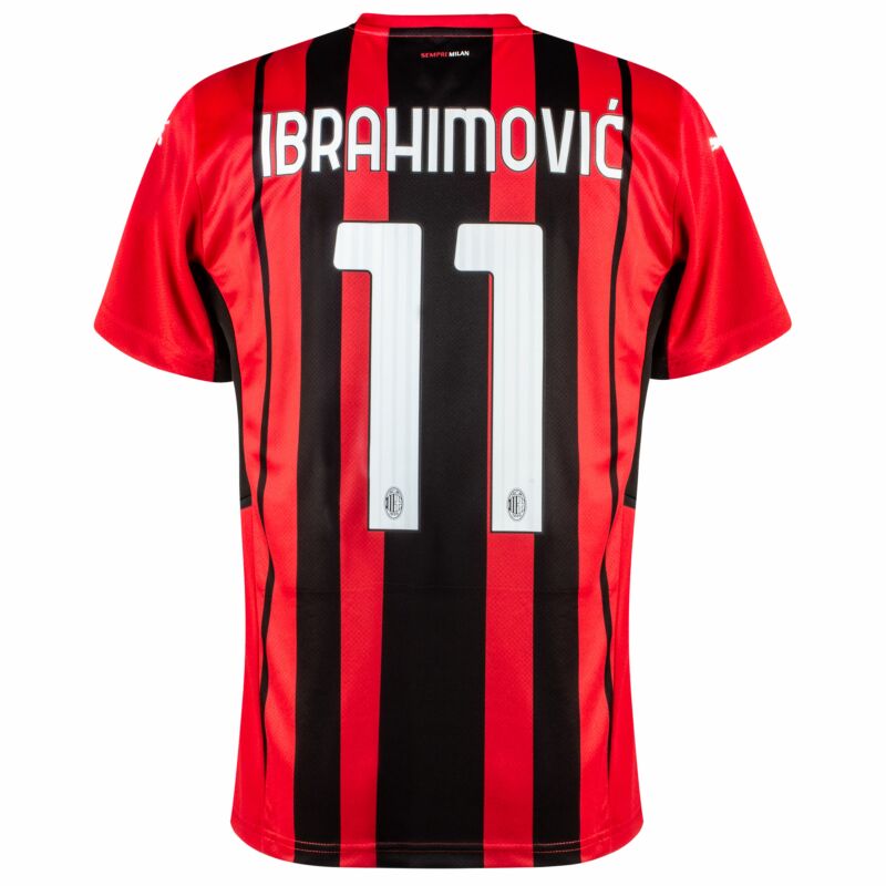 Shorts Ibrahimovic Milan 2021 Zlatan Offizielles Set 2020-2021 Nummer 11 Trikot