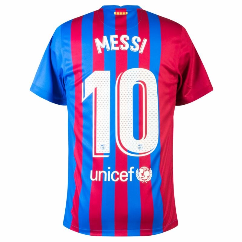 accesorios Monumental Por cierto Nike Barcelona Home Messi 10 Jersey 2021-2022 (Official Printing)