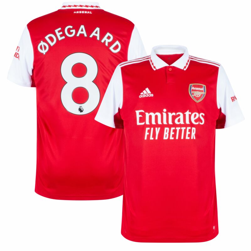 adidas Arsenal Home Ødegaard 8 Jersey 2022-2023 (Premier