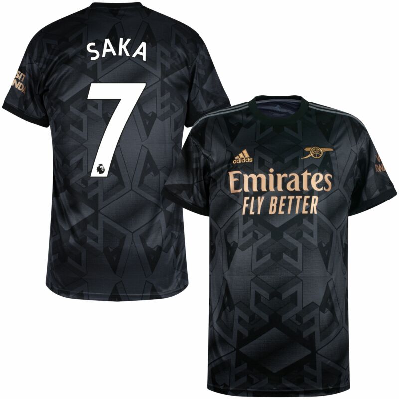 adidas Arsenal Away Saka 7 Jersey 2022-2023 (Premier League)