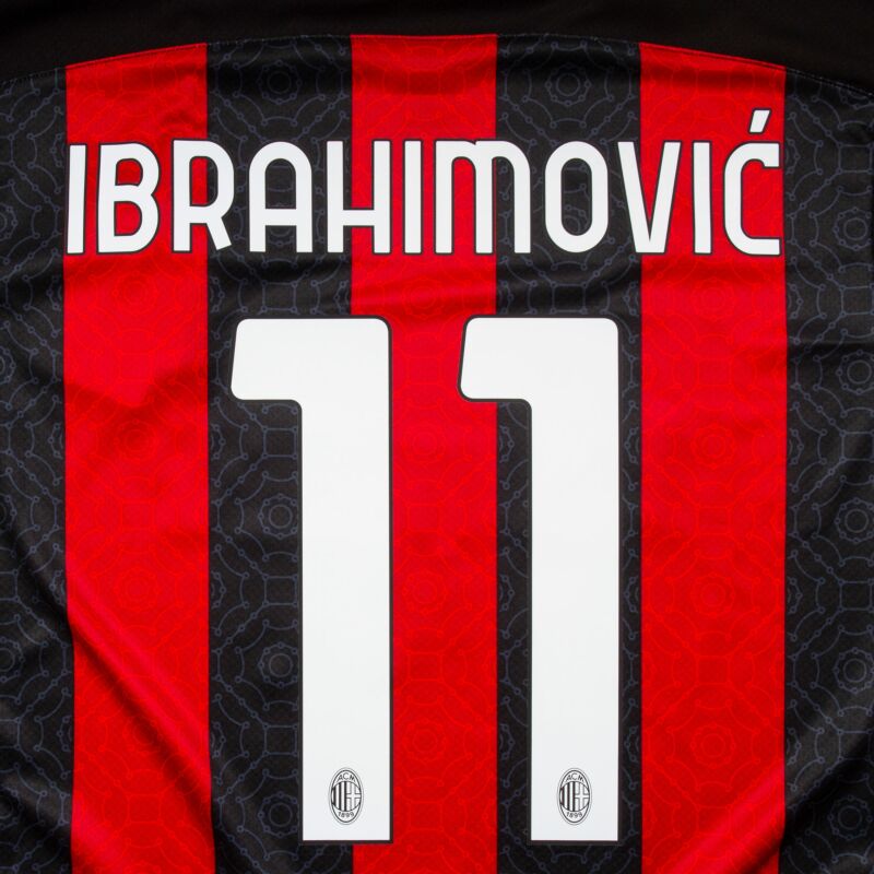 Shorts Ibrahimovic Milan 2021 Zlatan Offizielles Set 2020-2021 Nummer 11 Trikot