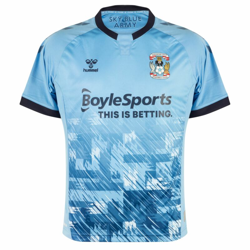 Coventry City FC Officiel Hummel Men's Home Football Shirt 2020-2021 New 