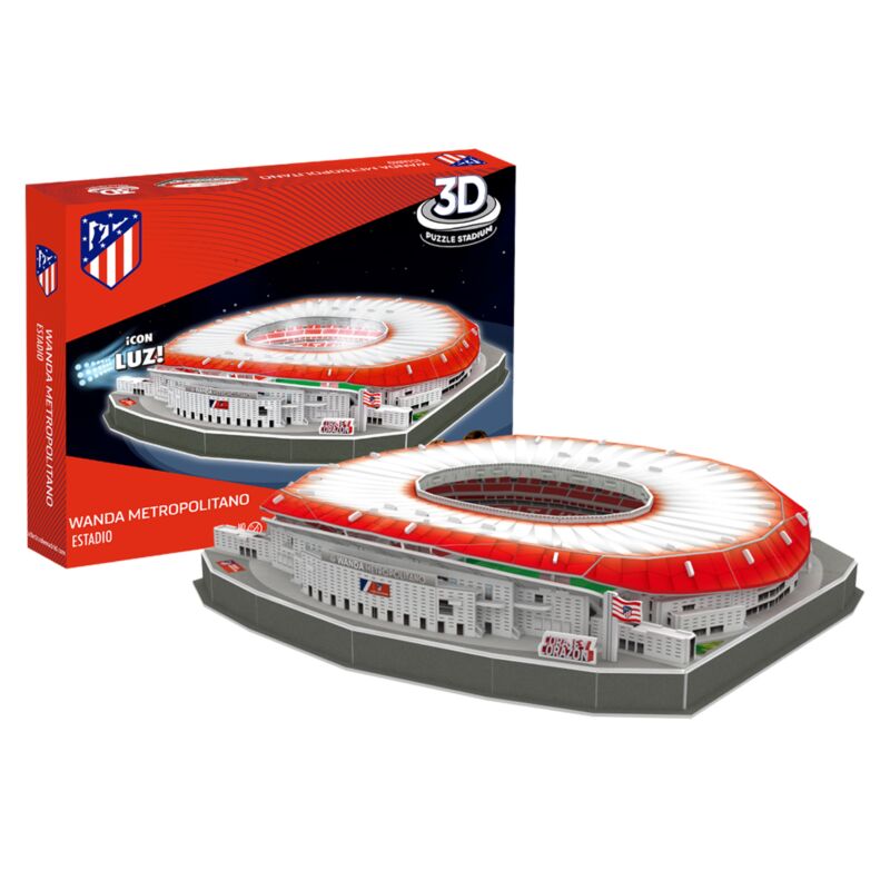 autobiografía vóleibol Bolsa Atletico Madrid 'Wanda Metropolitano' 3D Stadium Puzzle - (With Lights)