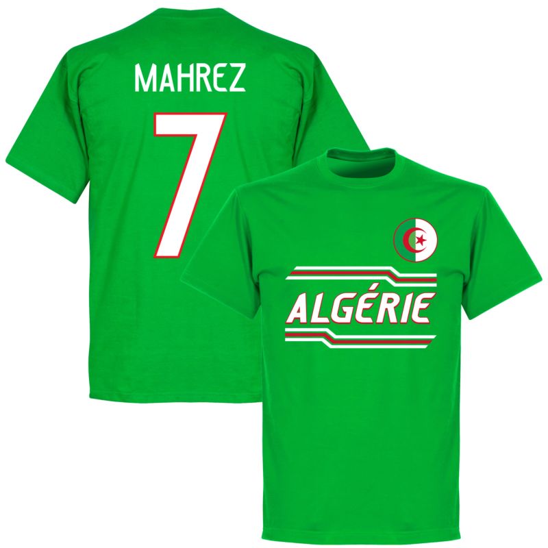 White Retake Algeria Crest Mahrez 7 T-shirt 