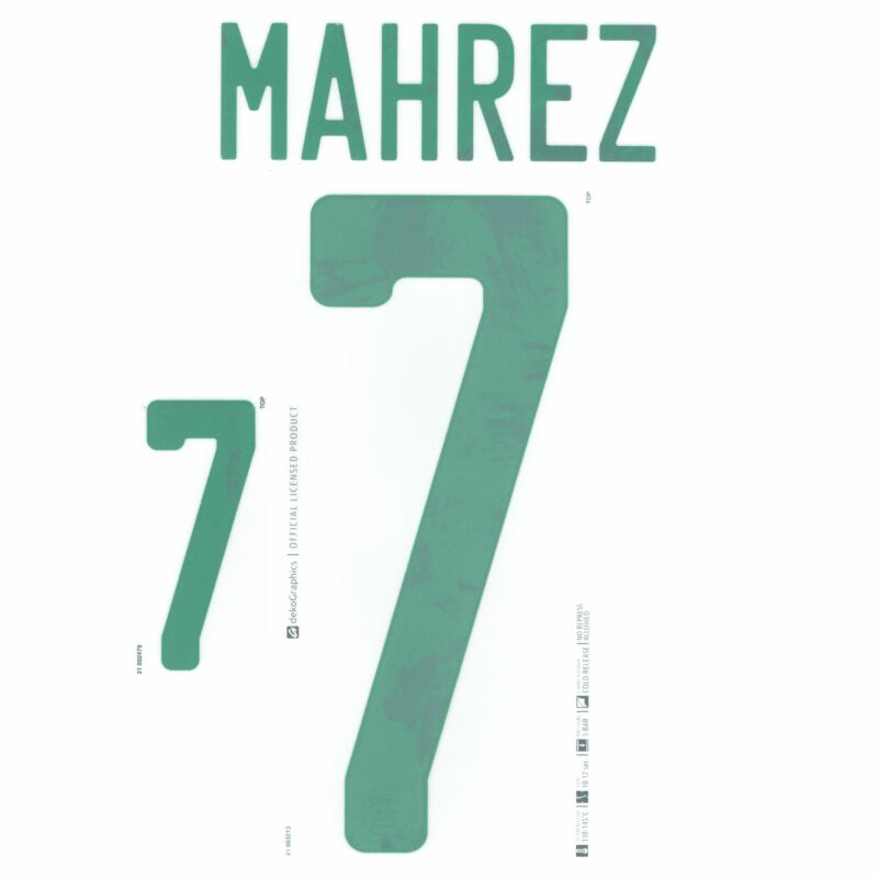 Flocage MAHREZ #7 Algerie Extérieur ENFANT Algeria 2020-2022 