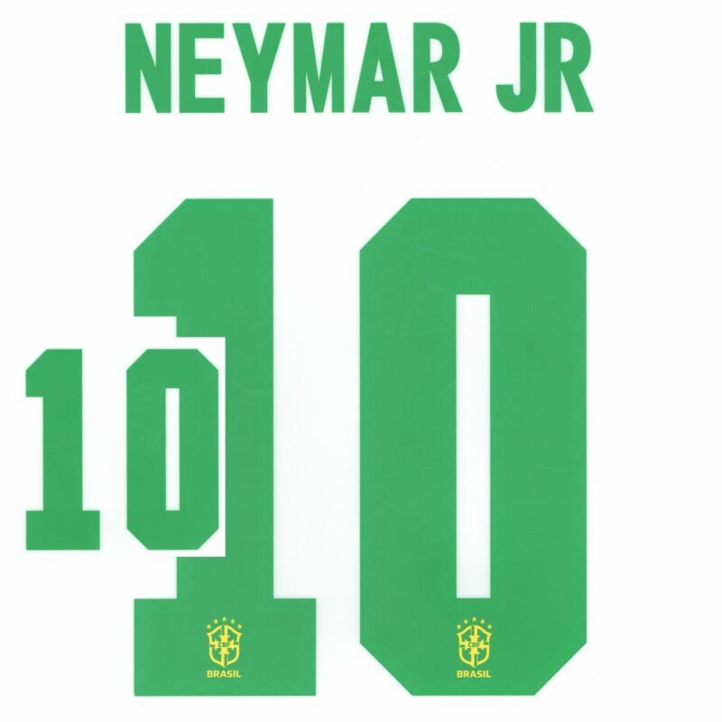 Flocage Officiel Bresil Neymar Jr 10 Away Junior Cdm 2018 