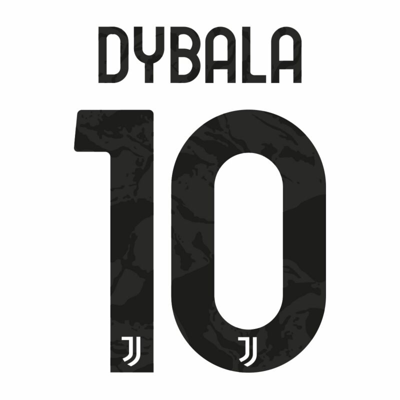 Flocage Dybala #10 Juventus Home 2020 2021 Third Name Set 