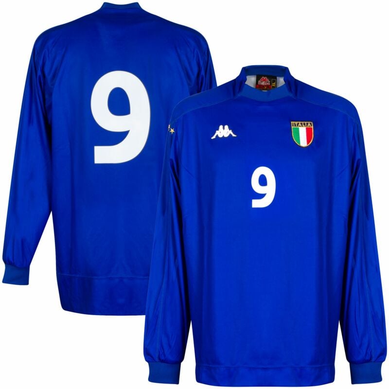 Uskyldig fordrejer Ruckus Kappa Italy 1999-2000 Home Jersey L/S NEW Condition Match Issue No.9  (Inzaghi) - Size XL
