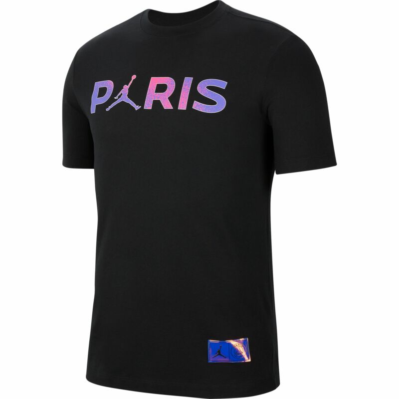 Cantina Mar Resolver Nike T-shirt PSG x Jordan Wordmark - negro 2020-2021