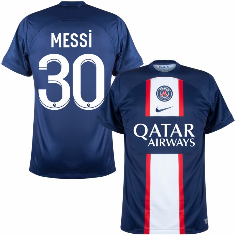 Nike PSG Home Messi 30 Jersey 2022-2023 (Ligue 1 Printing)