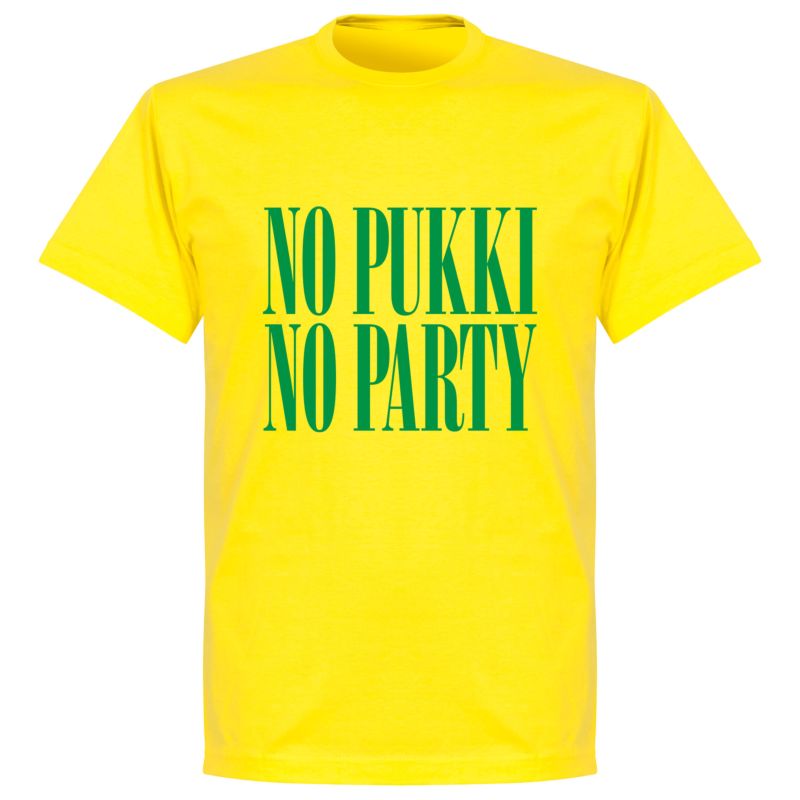 The alps Heir Conversely No Pukki No Party T-shirt - Lemon Yellow
