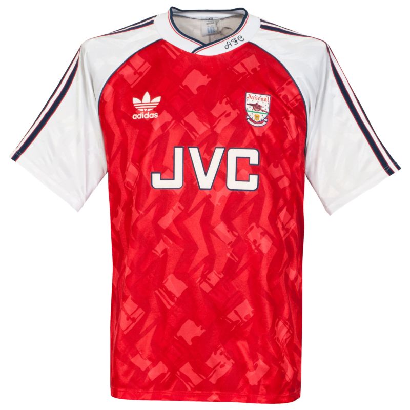 adidas Camiseta Arsenal 1990-1992 Local Condición Bueno - Talla Medio