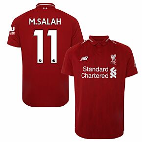 Liverpool Home M. Salah 11 Jersey 2018 / 2019 (Authentic EPL Printing)