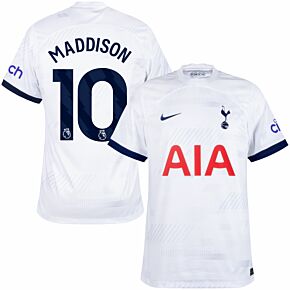 23-24 Tottenham Home Shirt + Maddison 10 (Premier League)
