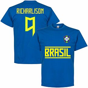 Brazil Richarlison 9 Team KIDS T-shirt - Royal Blue
