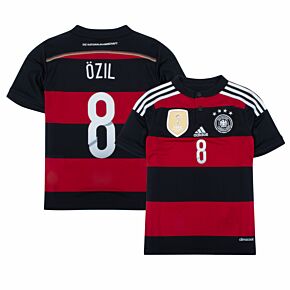 Germany Away Boys Özil 8 4 Star Jersey 2014 / 2015