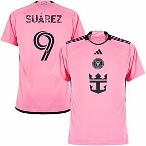 24-25 Inter Miami CF Home Shirt + Suárez 9 (Official Printing)