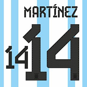 L.Martinez 14 (Official Printing) - 22-23 Argentina Home
