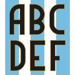 24-25 Argentina Home  Adult Player Letters (50mm)