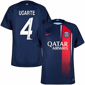 23-24 PSG Home + Ugarte 4 (Official Cup Printing)