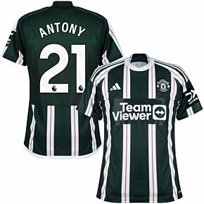 23-24 Man Utd Away Shirt + Anthony 21 (Premier League)