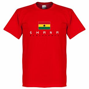 Ghana Black Stars Flag Tee - Red
