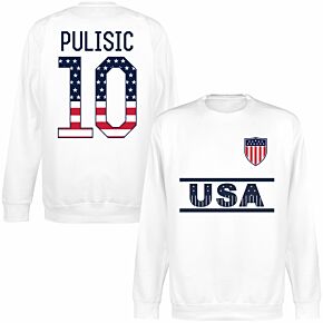 USA Team Pulisic 10 (Independence Day) Sweatshirt - White