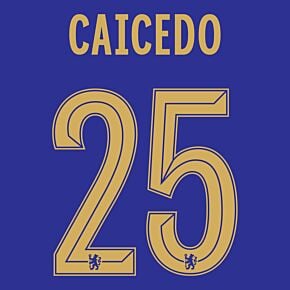 Caicedo 25 (Official Cup Printing) - 23-24 Chelsea Home